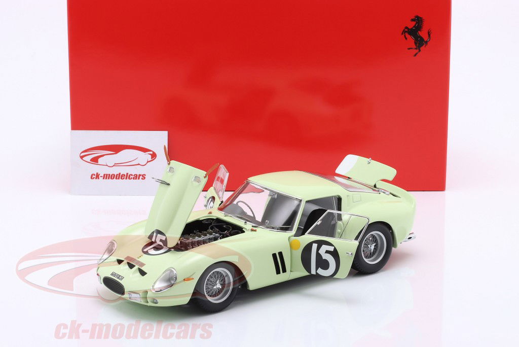 Ferrari 250 GTO #15 vinder Tourist Trophy Goodwood 1962 Ireland 1:18 Kyosho