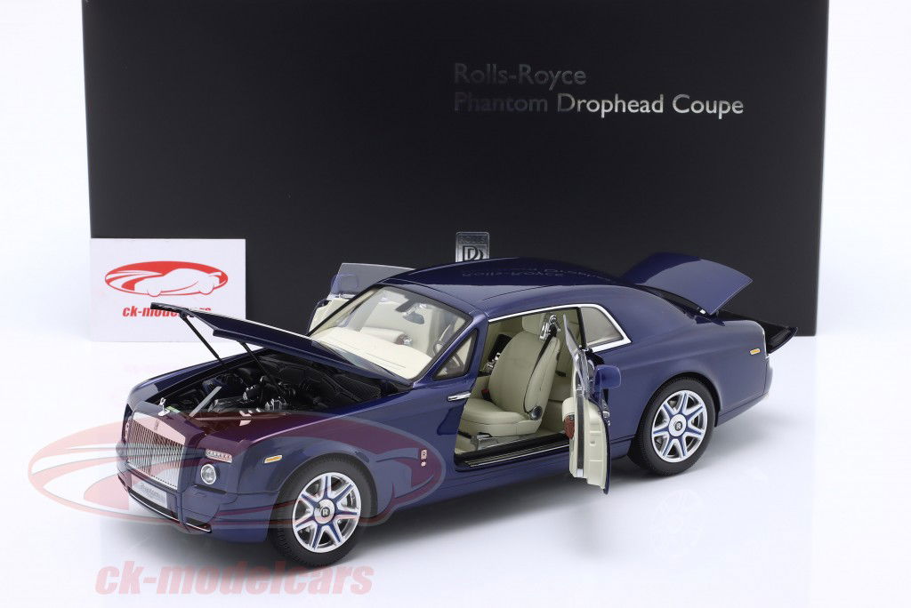 Rolls Royce Phantom Coupe 2ドア 建設年 2008 青 メタリック 1:18 Kyosho