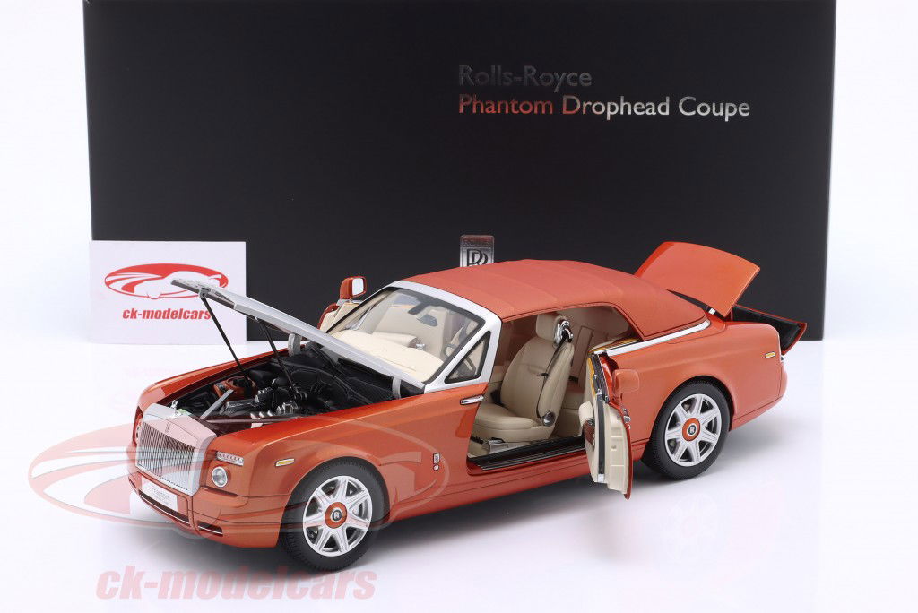 Rolls Royce Phantom Drophead 敞篷车 双门 2013 橘子 1:18 Kyosho