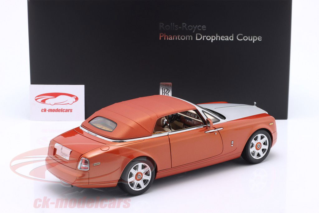 Rolls Royce Phantom Drophead conversível 2 portas 2013 tangerina 1:18 Kyosho