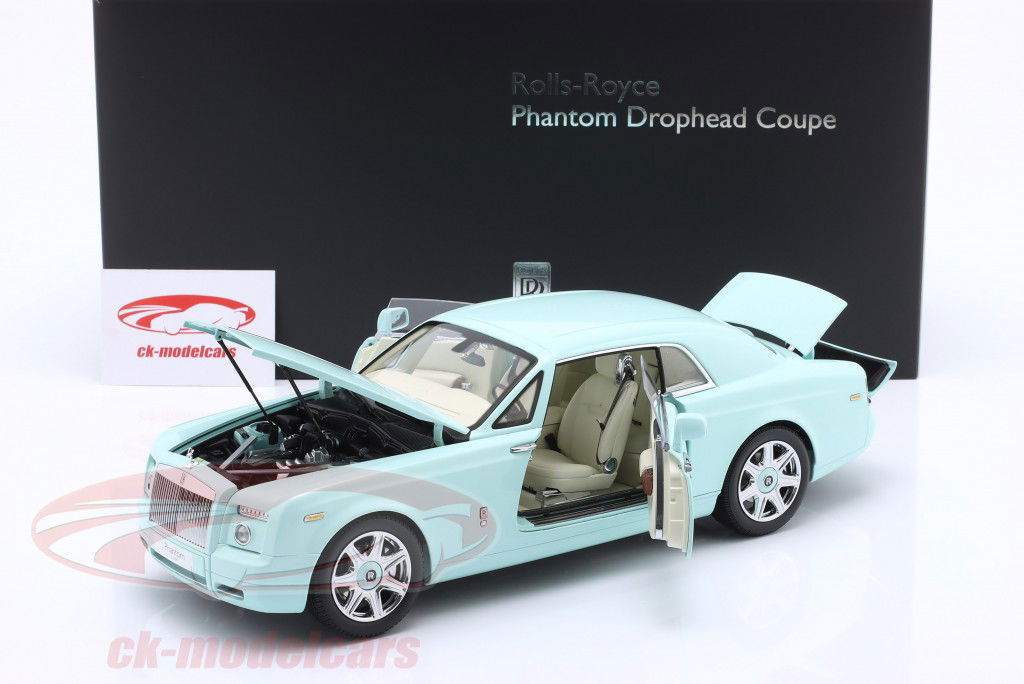 Rolls Royce Phantom Coupe 双门 建造年份 2008 绿松石 1:18 Kyosho