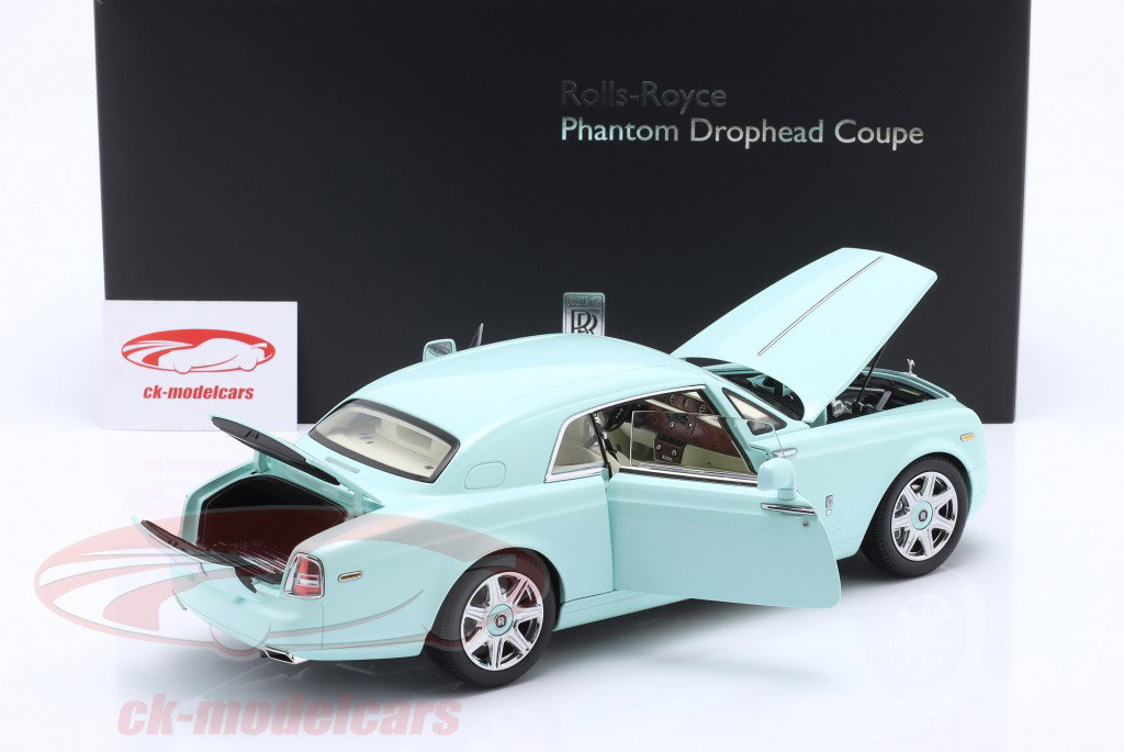 Rolls Royce Phantom Coupe 2 puertas Año de construcción 2008 turquesa 1:18 Kyosho
