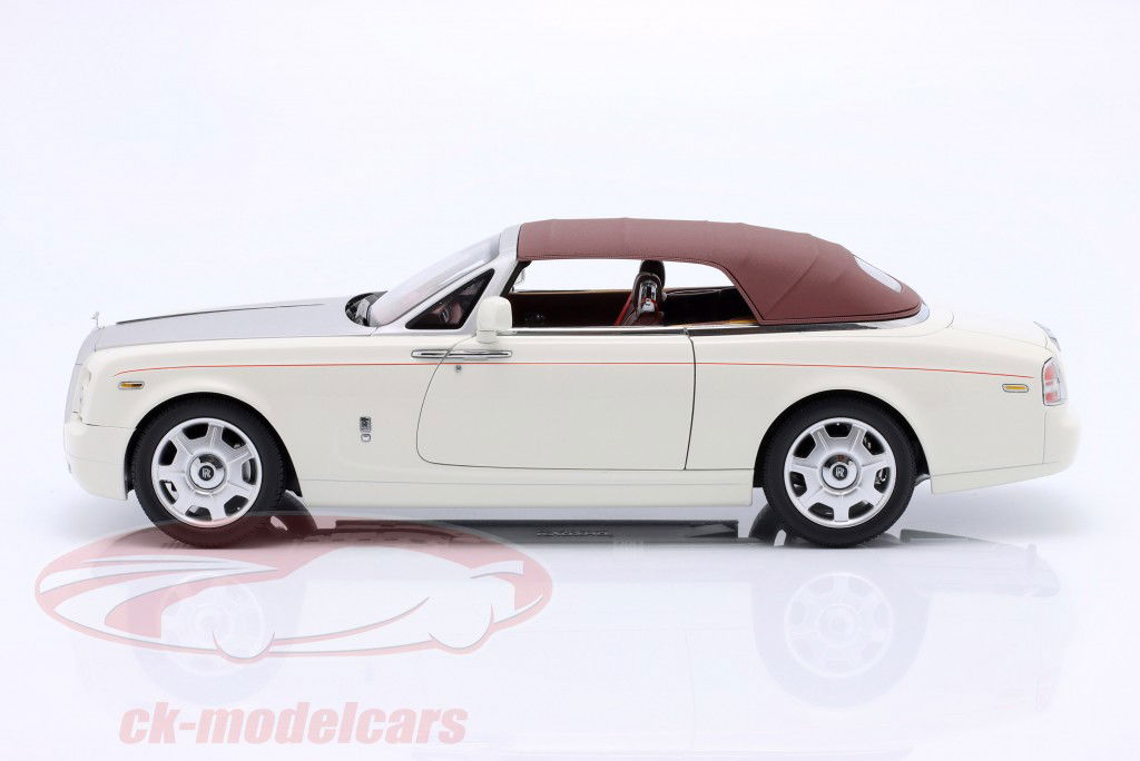 Rolls Royce Phantom Drophead cabriolet 2-dørs 2013 engelsk hvid 1:18 Kyosho