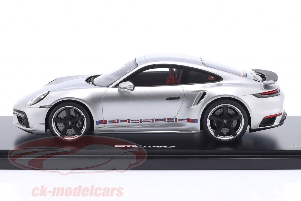 Porsche 911 First Turbo Sonderwunsch Remastered (992) argento 1:18 Spark