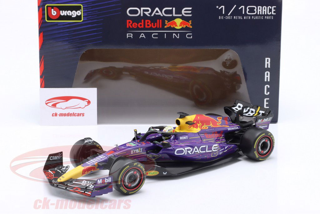 M. Verstappen Red Bull RB19 #1 Sieger Las Vegas GP Formel 1 Weltmeister 2023 1:18 Bburago