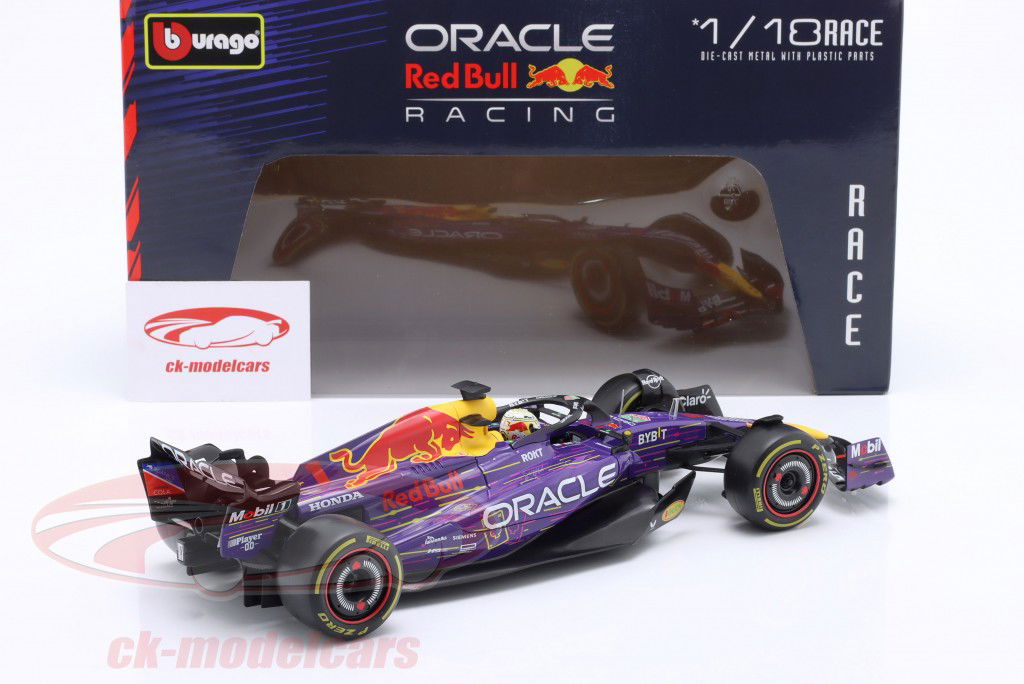 M. Verstappen Red Bull RB19 #1 Sieger Las Vegas GP Formel 1 Weltmeister 2023 1:18 Bburago