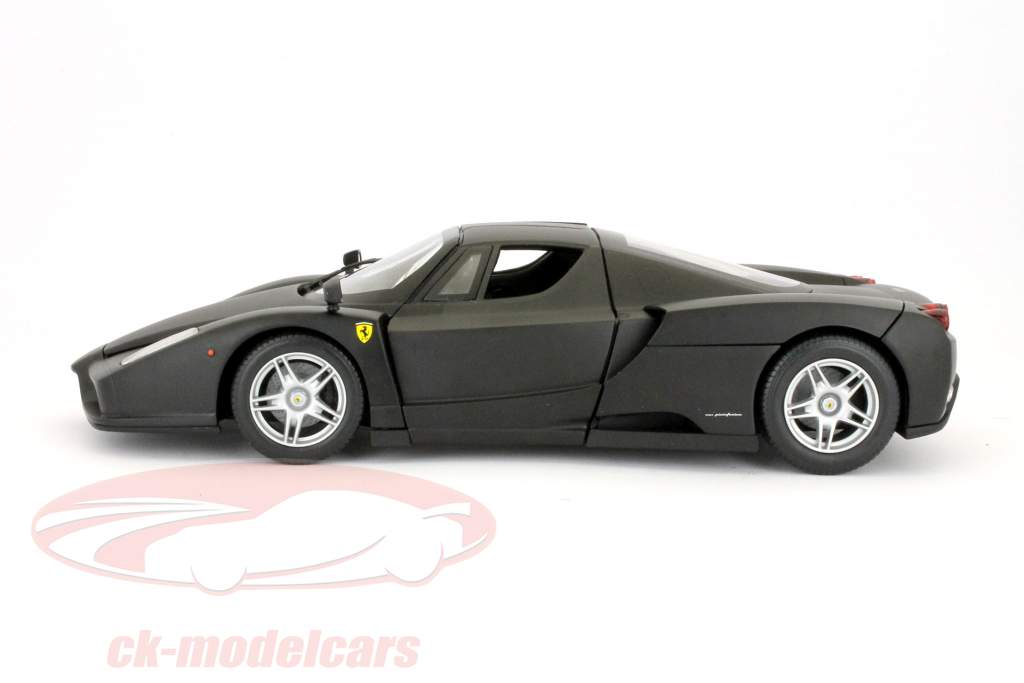 フェラーリエンツォマットブラック1時18分HOTWHEELS