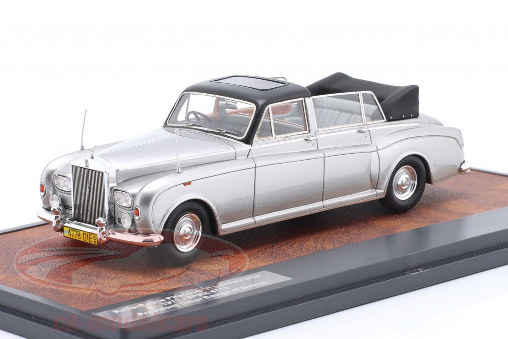 Rolls Royce Phantom VI Landaulette President of Gabon 1972 argento 1:43 Matrix
