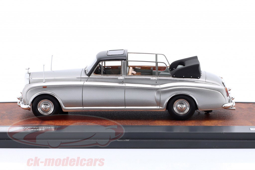 Rolls Royce Phantom VI Landaulette President of Gabon 1972 argento 1:43 Matrix