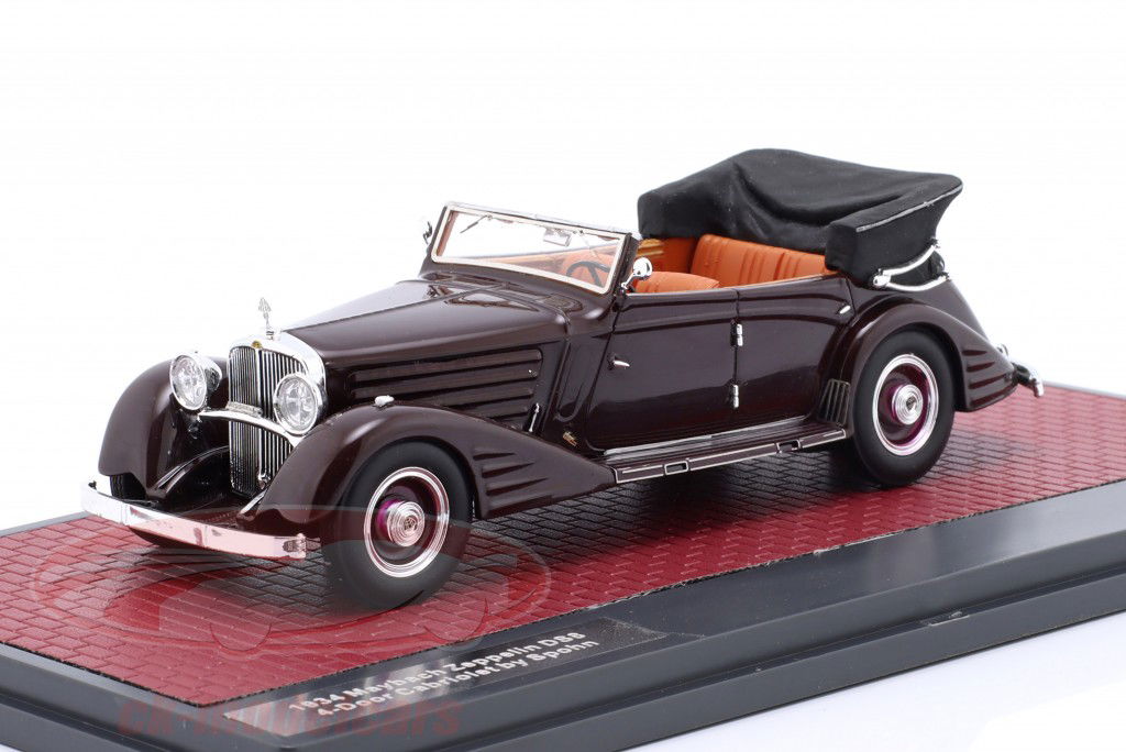 Maybach Zeppelin DS8 4 porte convertibile by Spohn 1934 marrone 1:43 Matrix