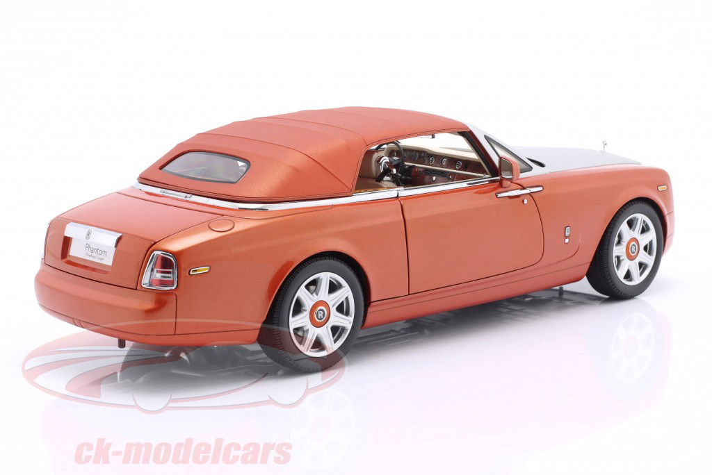 Rolls Royce Phantom Drophead converteerbaar 2-deurs 2013 mandarijn 1:18 Kyosho