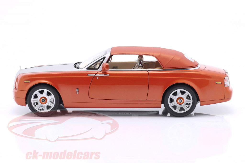 Rolls Royce Phantom Drophead conversível 2 portas 2013 tangerina 1:18 Kyosho