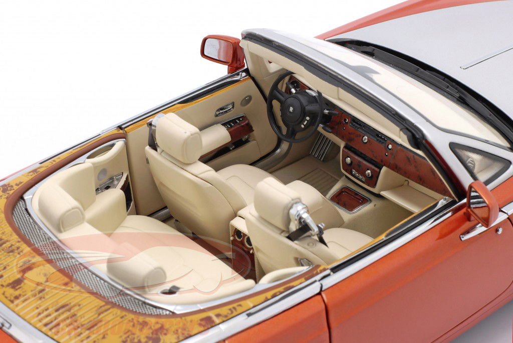 Rolls Royce Phantom Drophead converteerbaar 2-deurs 2013 mandarijn 1:18 Kyosho