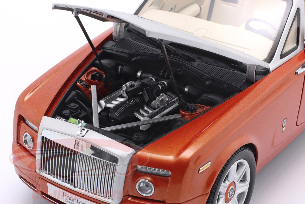 Rolls Royce Phantom Drophead convertibile 2 porte 2013 mandarino 1:18 Kyosho