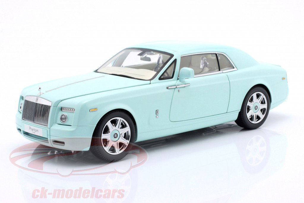 Rolls Royce Phantom Coupe 2 puertas Año de construcción 2008 turquesa 1:18 Kyosho