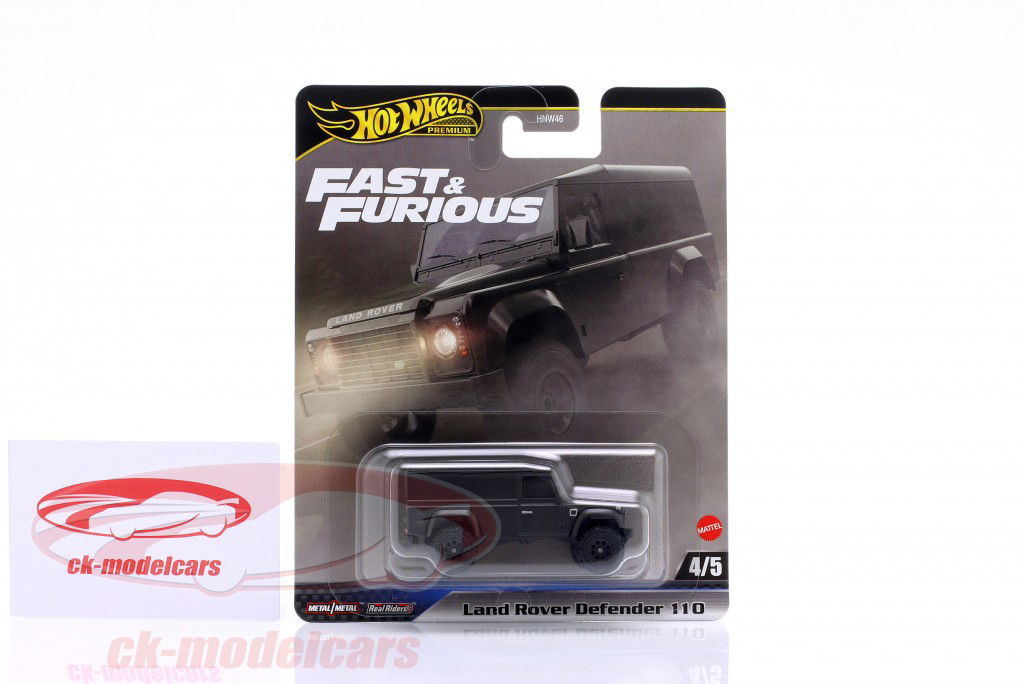 Land Rover Defender 110 (Fast & Furious) noir 1:64 HotWheels