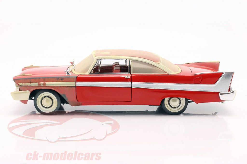 Plymouth Fury year 1958 Movie Christine (1983) red /white 1:18 AutoWorld