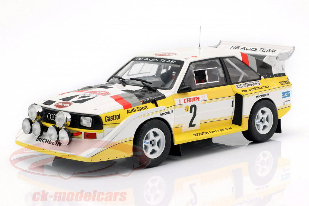 Audi Sport Quattro S1 E2 #2 4ª Rallye Monte Carlo 1986 Röhrl, Geistdörfer 1:18 Ixo