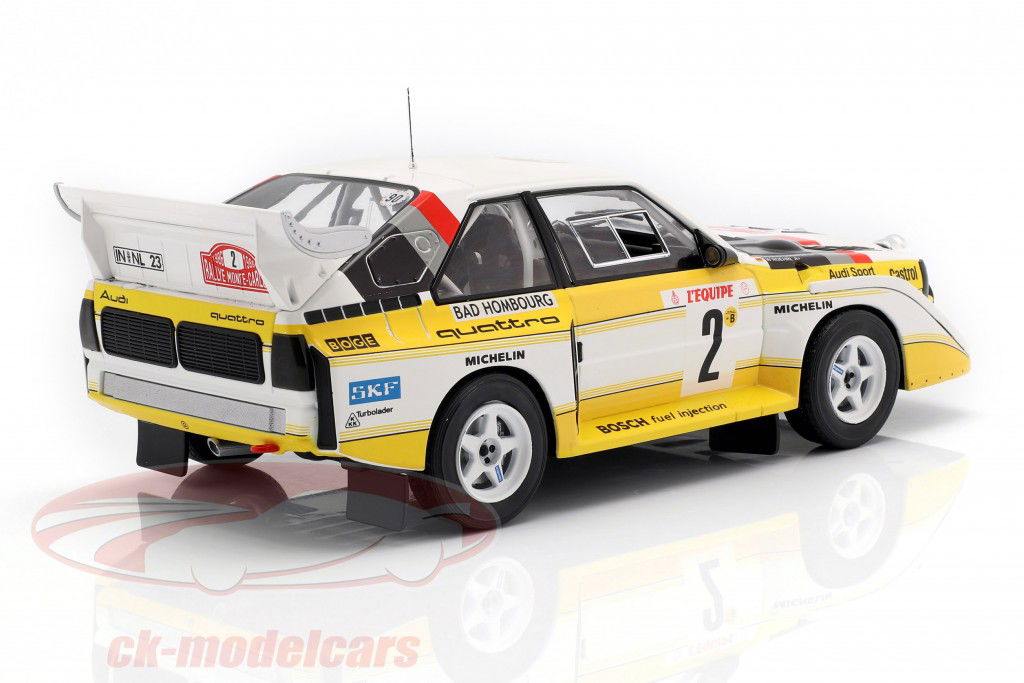 Audi Sport Quattro S1 E2 #2 4ª Rallye Monte Carlo 1986 Röhrl, Geistdörfer 1:18 Ixo