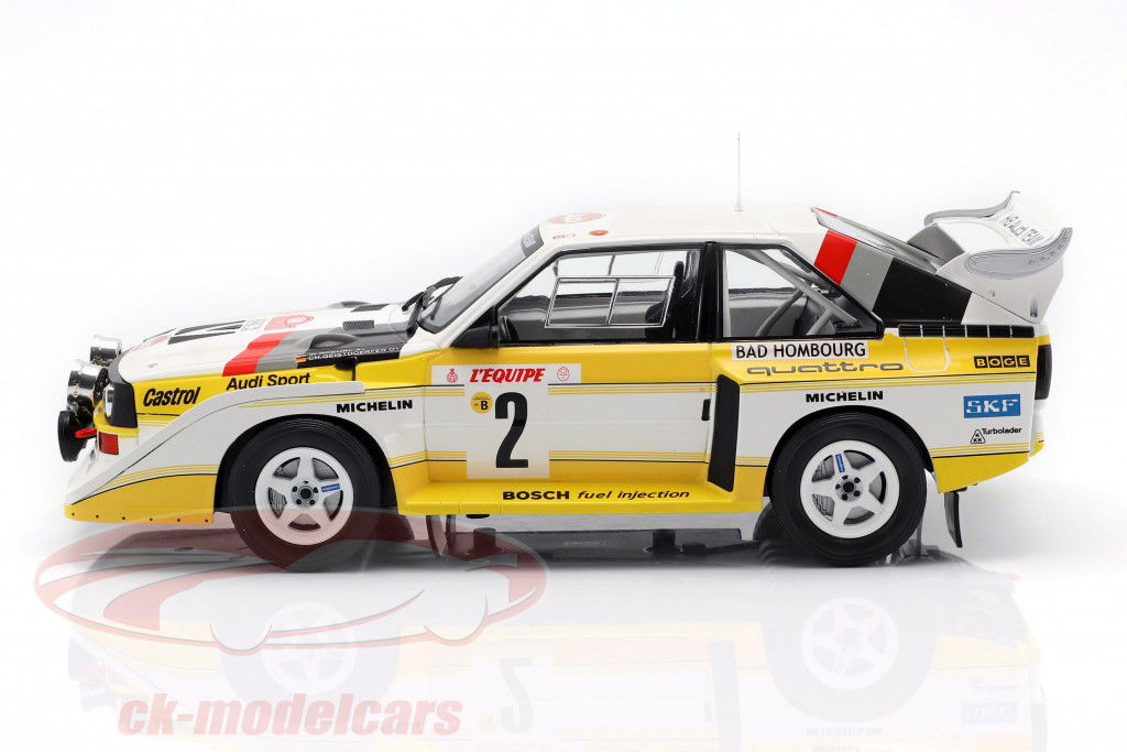 Audi Sport Quattro S1 E2 #2 cuarto Rallye Monte Carlo 1986 Röhrl, Geistdörfer 1:18 Ixo