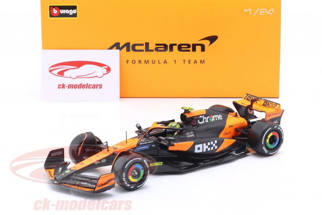 Lando Norris McLaren MCL38 #4 Sieger Miami GP Formel 1 2024 1:24 Bburago