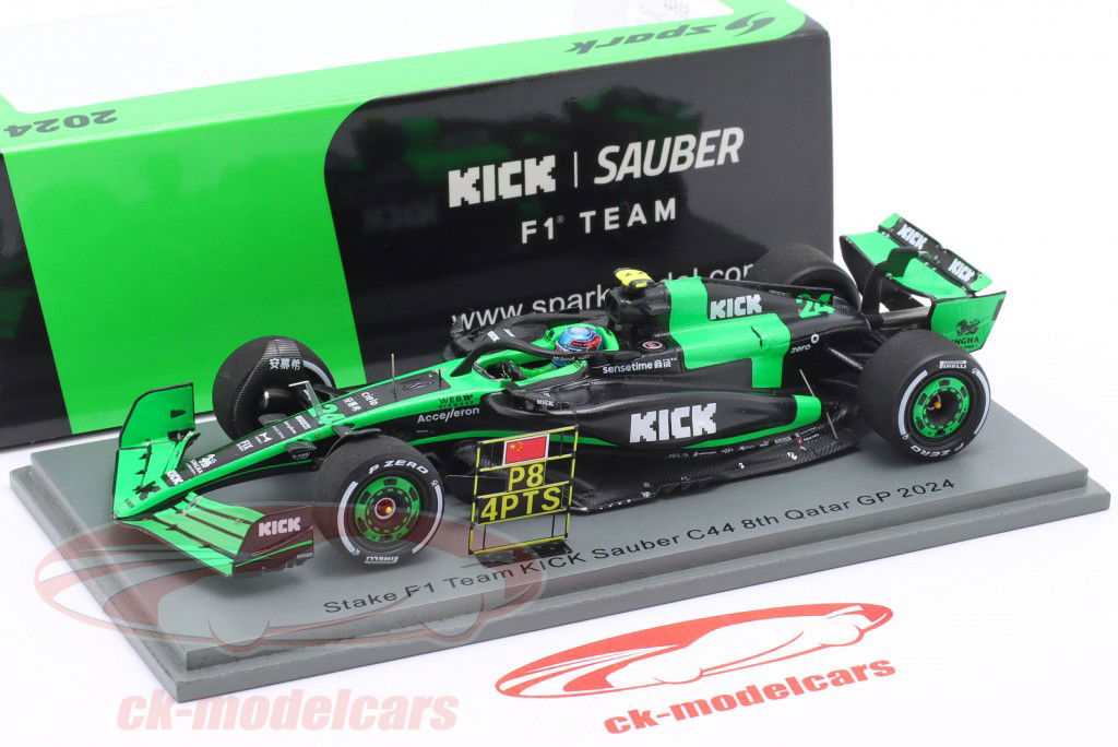 Spark 1:43 Zhou Guanyu KICK Sauber C44 #24 8th Qatar GP