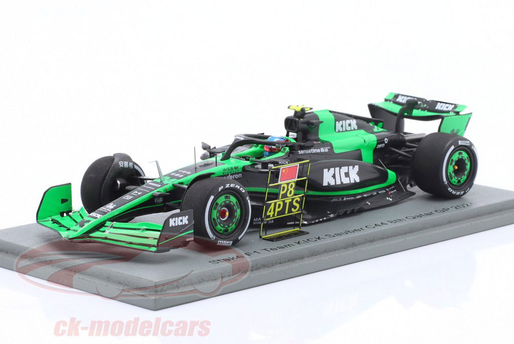 Spark 1:43 Zhou Guanyu KICK Sauber C44 #24 8th Qatar GP