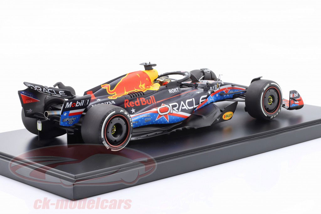 M. Verstappen Red Bull RB19 #1 ganador EE.UU GP fórmula 1 Campeón del mundo 2023 1:12 Minichamps