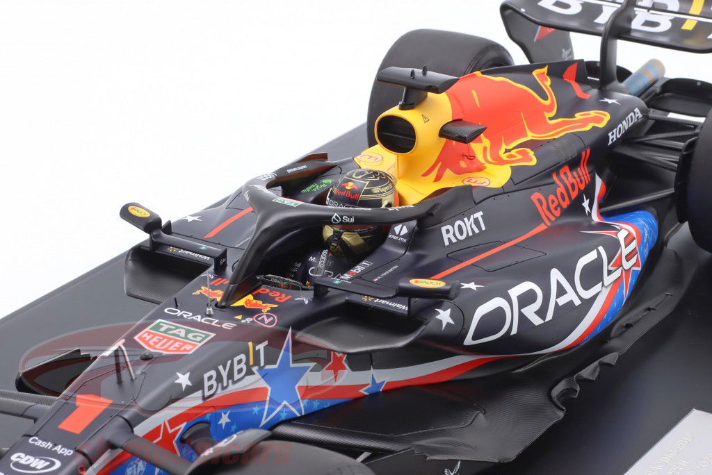 M. Verstappen Red Bull RB19 #1 Winner USA GP Formula 1 World Champion 2023 1:12 Minichamps