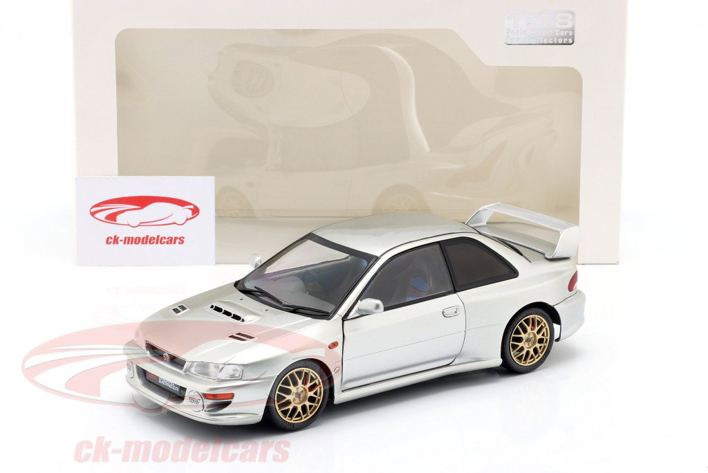 Subaru Impreza 22B Année de construction 1998 argent 1:18 Solido