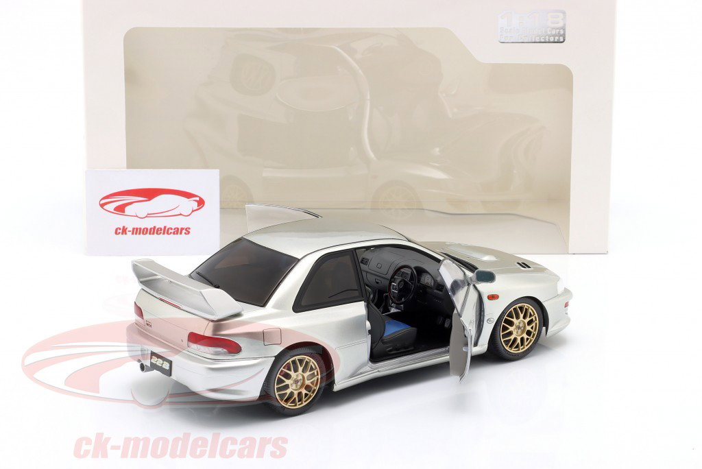 Subaru Impreza 22B Année de construction 1998 argent 1:18 Solido