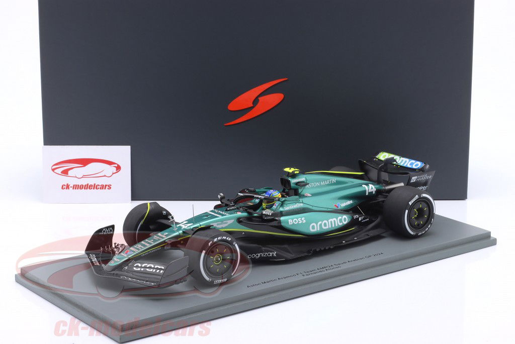 Fernando Alonso Aston Martin AMR24 #14 5e Saoedi Arabië GP formule 1 2024 1:18 Spark