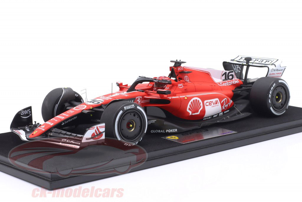 ルックスマートFerrari sf-23 ラスベガスgp ルクレール Ferrari SF-23 Charles Leclerc Las Vegas Grand Prix 2023 1:18