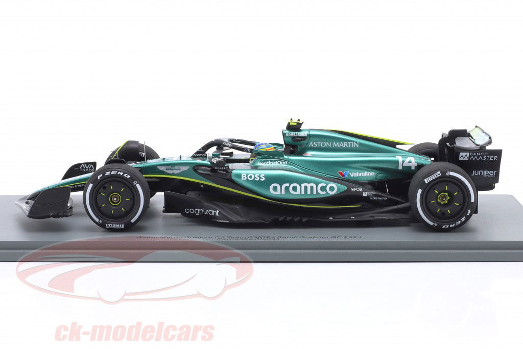 Fernando Alonso Aston Martin AMR24 #14 5e Saoedi Arabië GP formule 1 2024 1:18 Spark