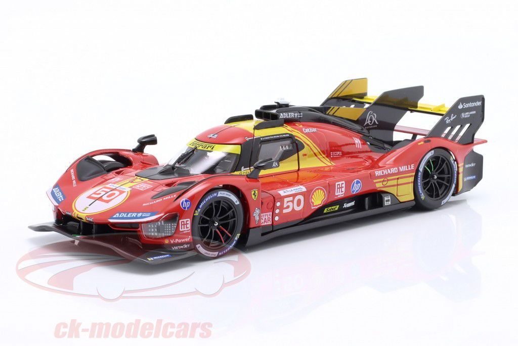 Ferrari 499P #50 vincitore 24h LeMans 2024 Fuoco, Molina, Nielsen 1:24 Bburago