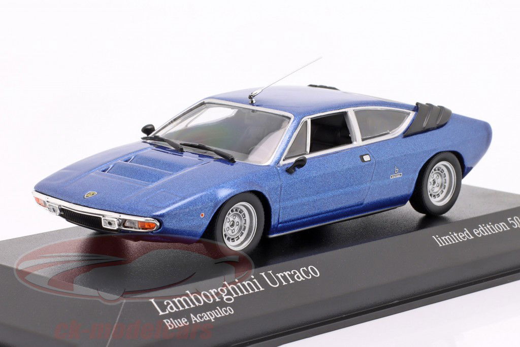 Lamborghini Urraco Baujahr 1974 blau metallic 1:43 Minichamps