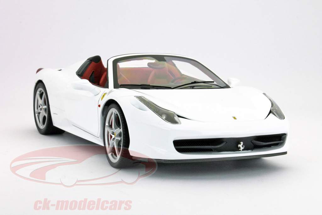 【美品】フェラーリFerrari458Spider ホワイト 1/18 限定品 美品】フェラーリFerrari458Spider ホワイト 1/18 限定品