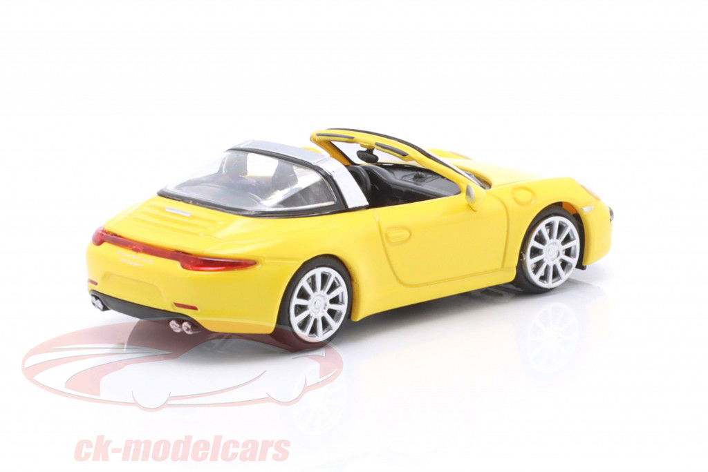 Porsche 911 Targa Année de construction 2014 jaune 1:87 Minichamps