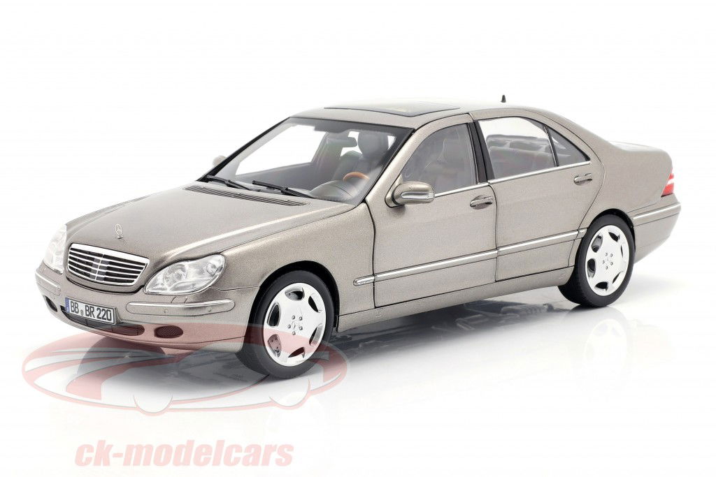 Mercedes-Benz S 600 (V220) year 2000-2005 cubanite silver 1:18 Norev