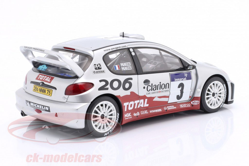 Ottomobile 1:18 Peugeot 206 WRC #3 勝者 Rallye Tour de Corse