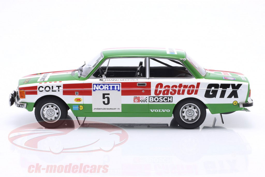 Volvo 142 #5 Rallye 1000 Lakes 1973 Mikkola, Rautanen 1:18 ModelCar Group