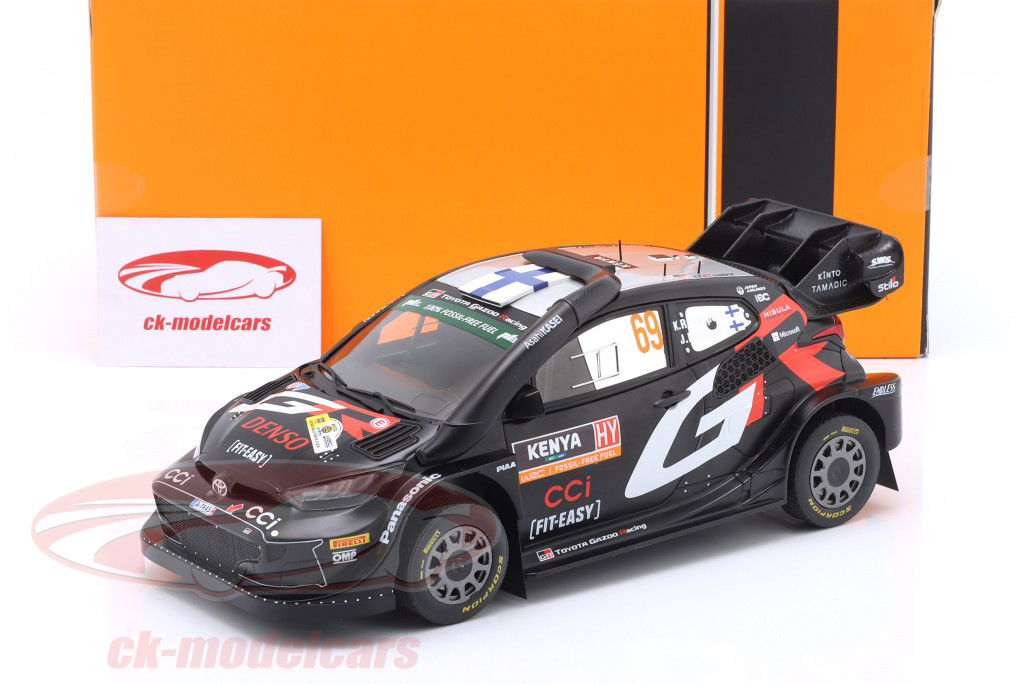 Toyota GR Yaris Rally1 Hybrid #69 勝者 Safari Rallye 2024 Rovanperä, Halttunen 1:18 Ixo