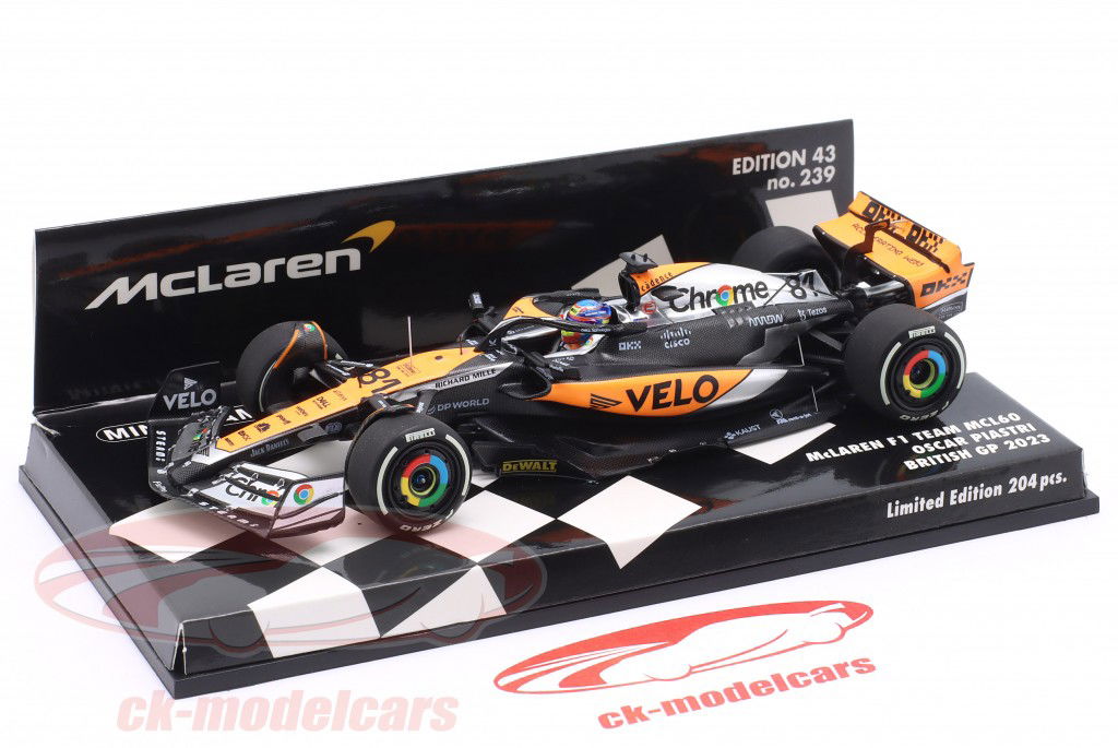 Oscar Piastri McLaren MCL60 #81 4th British GP Formula 1 2023 1:43 Minichamps