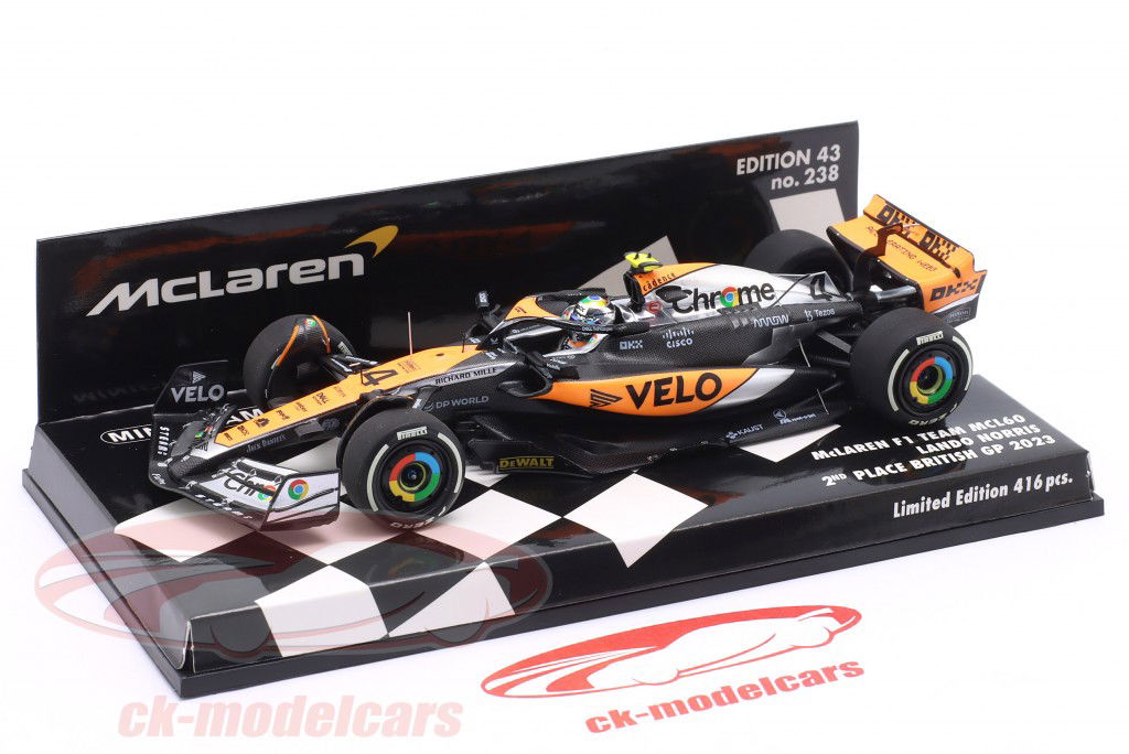 minichamps 1/43 MCL60 L.ノリス　CK特注 Minichamps 1:43 Lando Norris McLaren MCL60 #4 2nd British GP