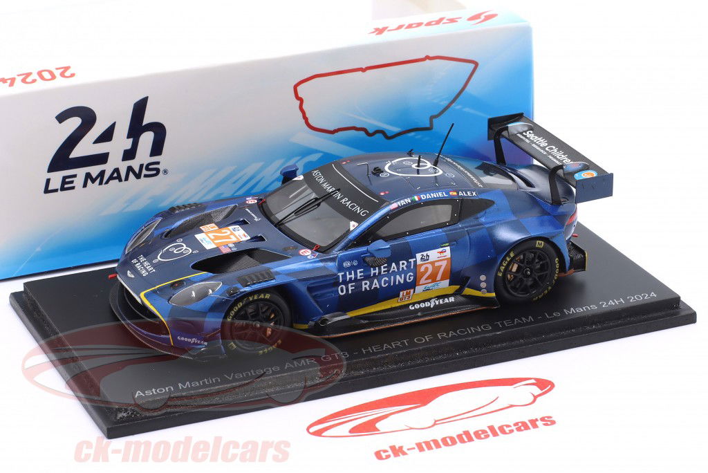 希少！1/43 spark R'ms vantage GT3 #762 Spark 1:43 Aston Martin Vantage AMR GT3 Evo #27 24h LeMans