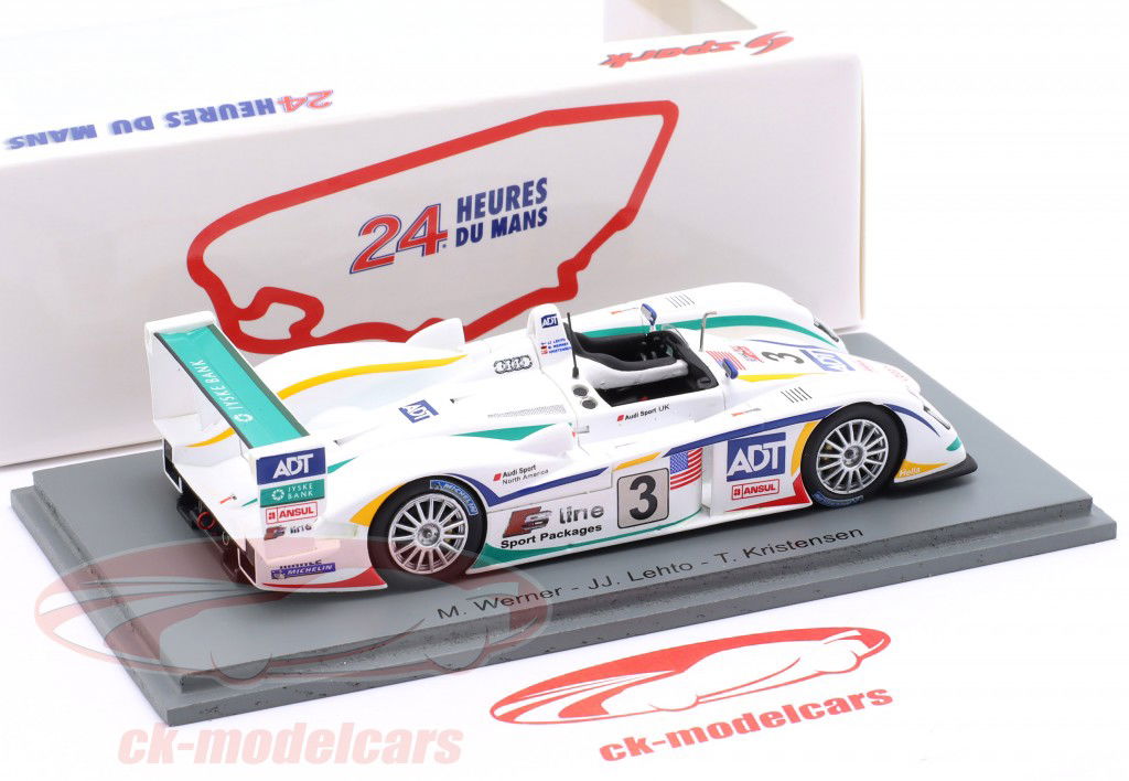 Audi R8 #3 ganador 24h LeMans 2005 Lehto, Werner, Kristensen 1:43 Spark