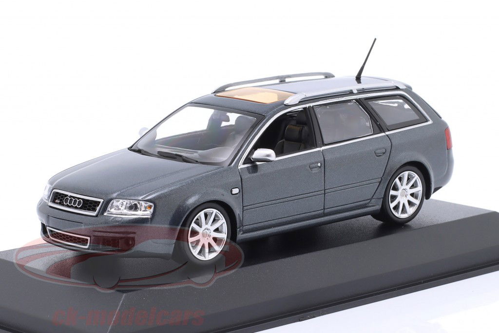 Audi RS6 Avant (C5) Año de construcción 2002 gris metálico 1:43 Minichamps