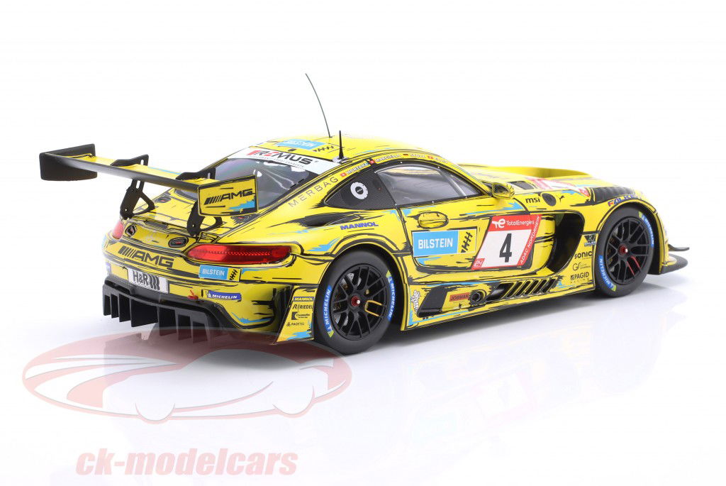 Mercedes-AMG GT3 Evo #4 第三 24h Nürburgring 2023 Haupt Racing Team 1:18 伊克索