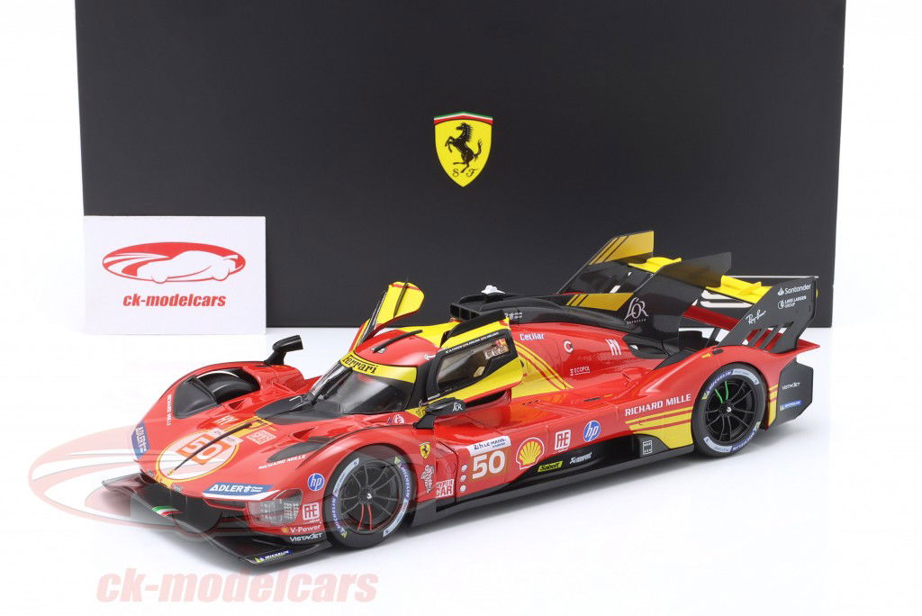 Ferrari 499P #50 Sieger 24h LeMans 2024 Fuoco, Molina, Nielsen 1:18 Bburago