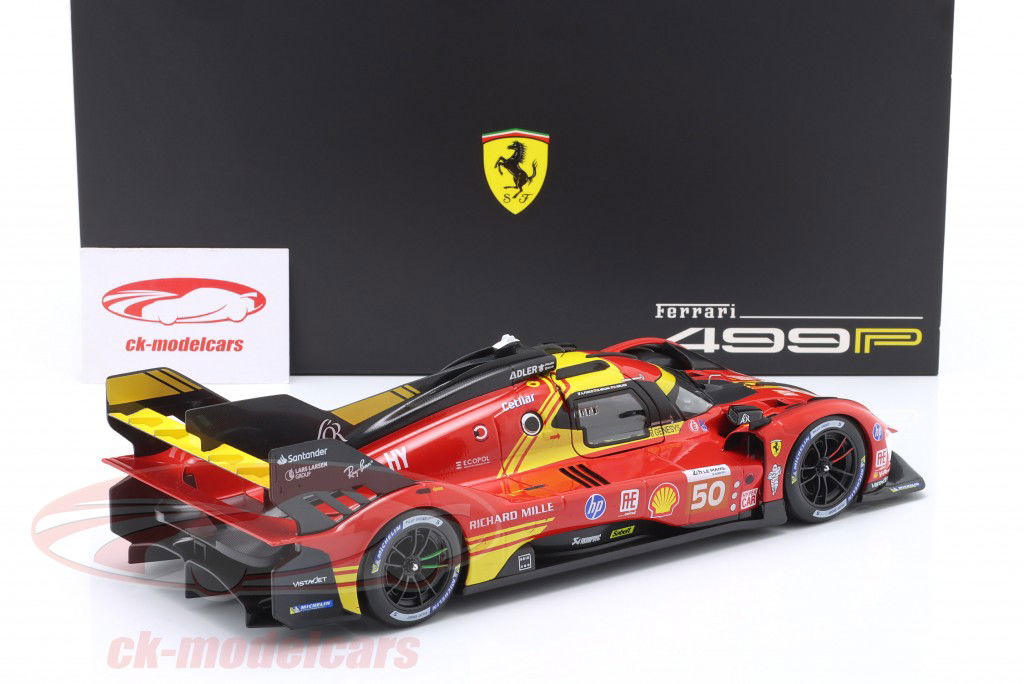 Ferrari 499P #50 gagnant 24h LeMans 2024 Fuoco, Molina, Nielsen 1:18 Bburago